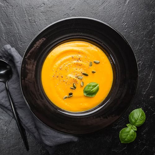 veloutés de potimarron à la truffe