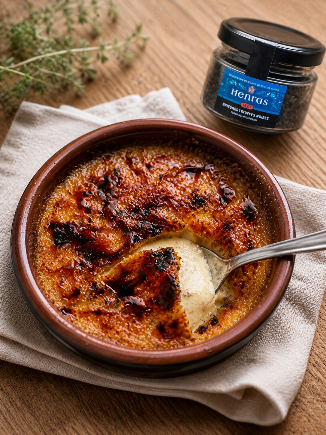 Crème brulée truffé