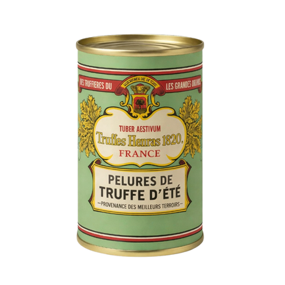 Pelures de Tuber Aestivium en conserve