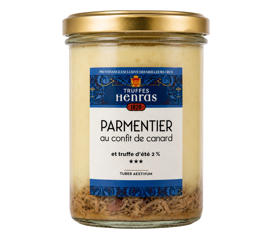 Parmentier de confit de canard à la truffe d'été 2 % – Tuber aestivum