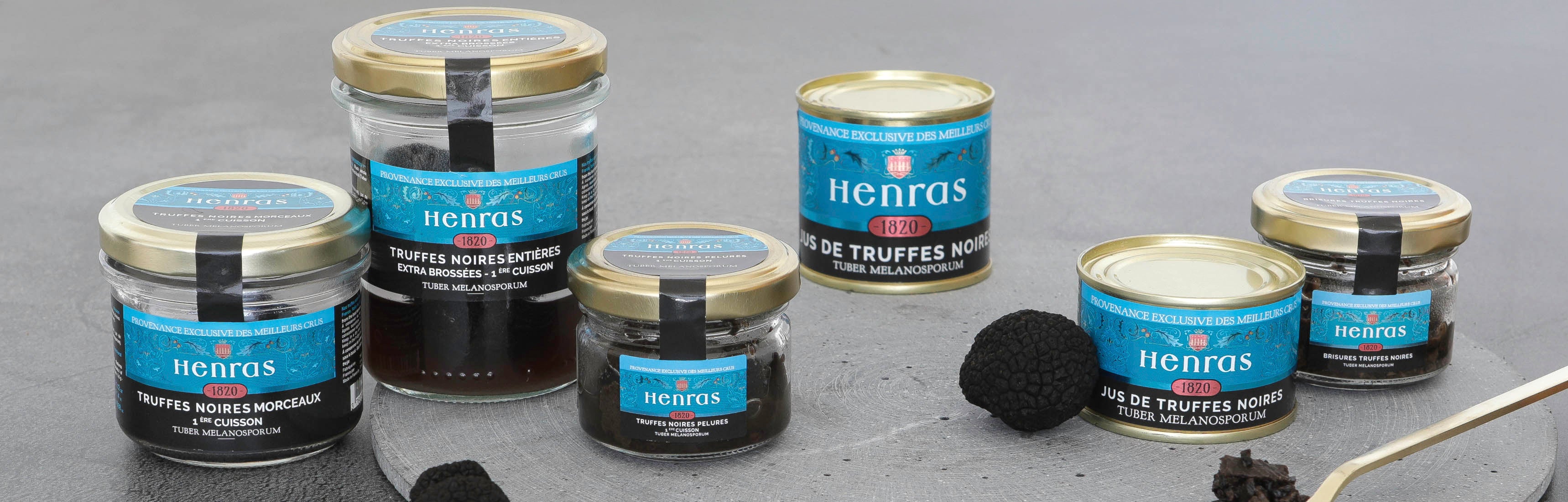 Truffes en conserve, des truffes de 1ier choix - SAS TRUFFUS - MAISON HENRAS 1820